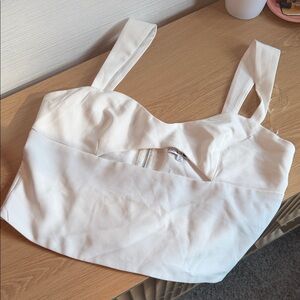 Fashion Nova White Crop Top